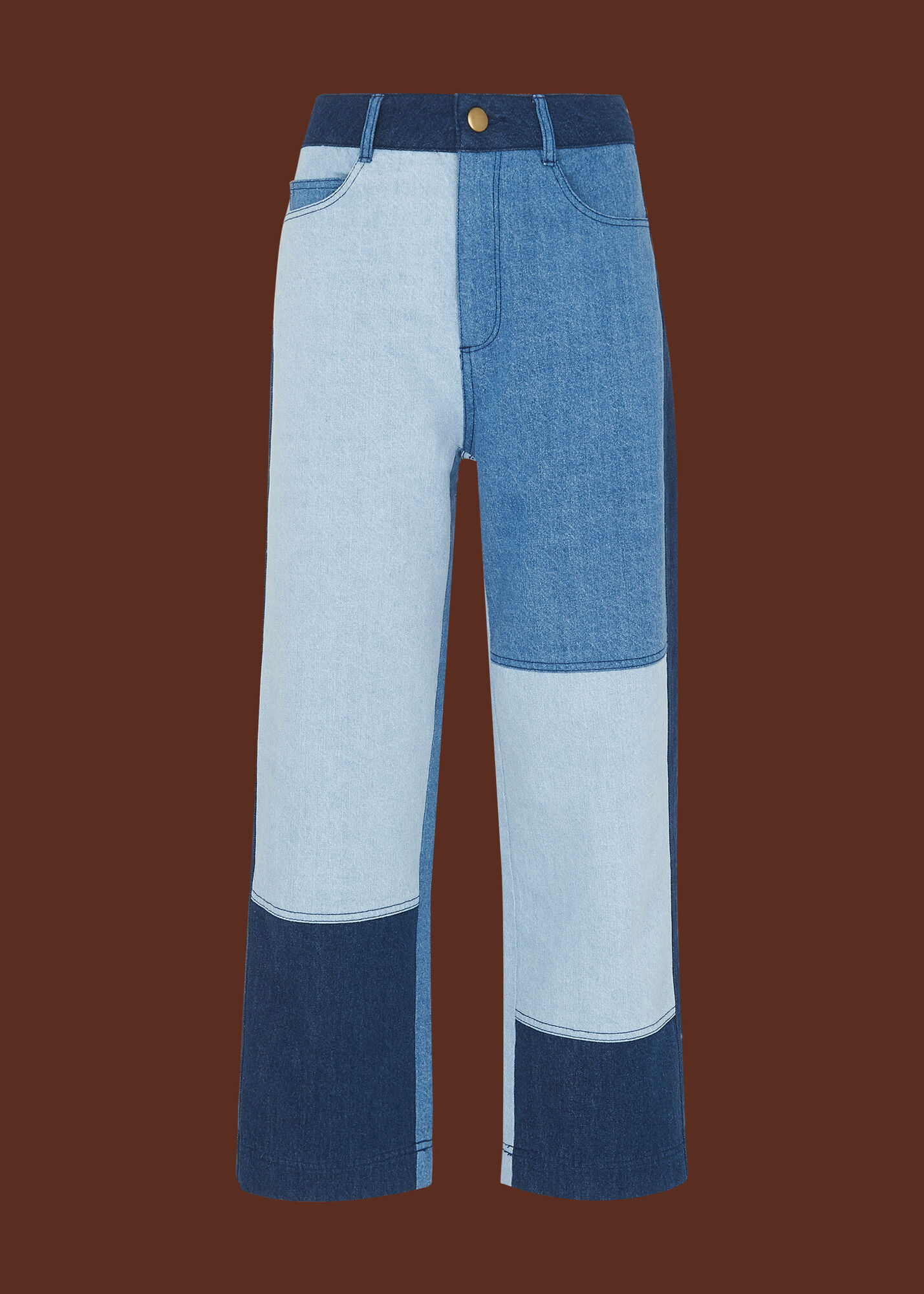 Denim Patchwork Jean WHISTLES