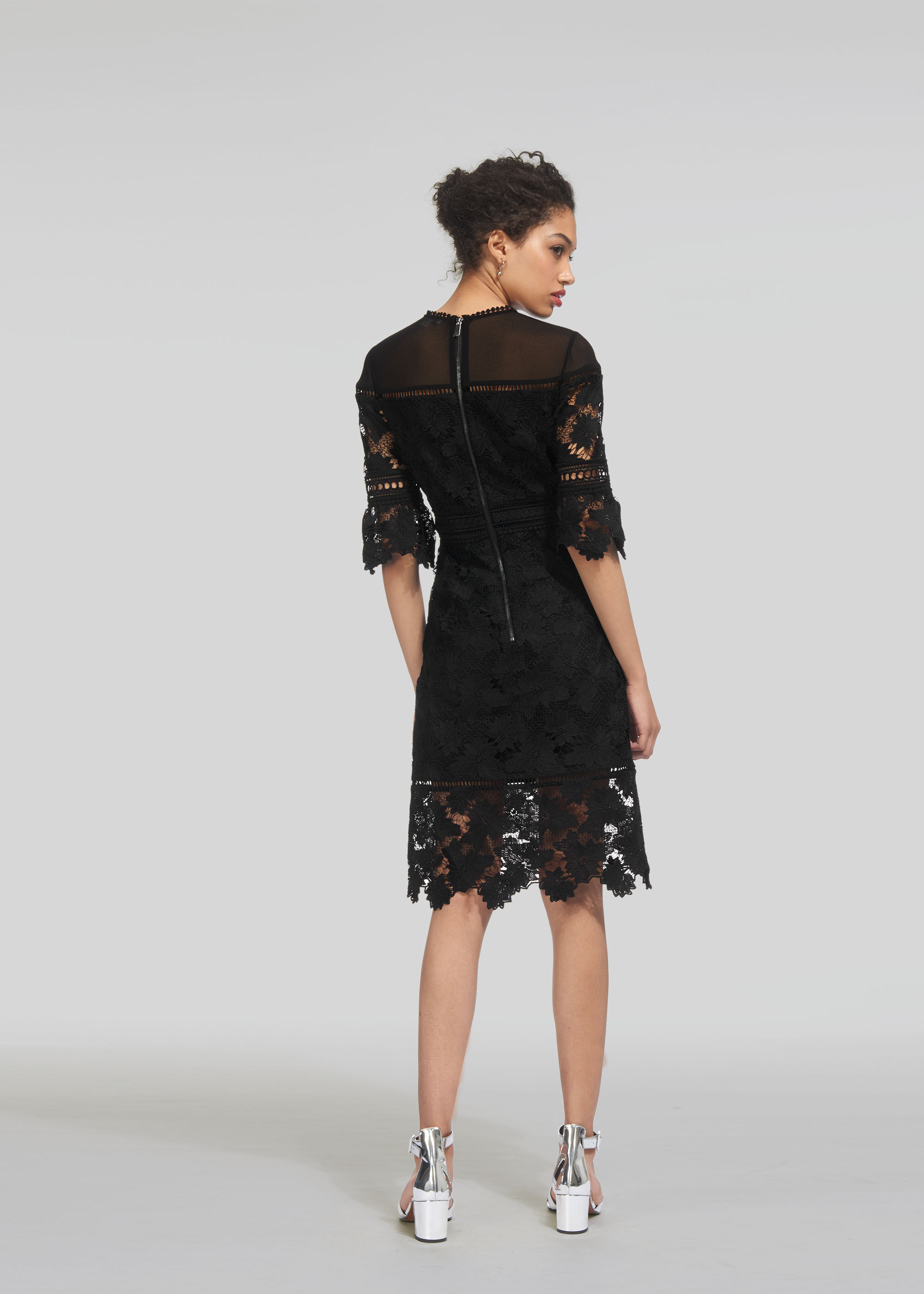 Whistles navy new arrivals lace dress