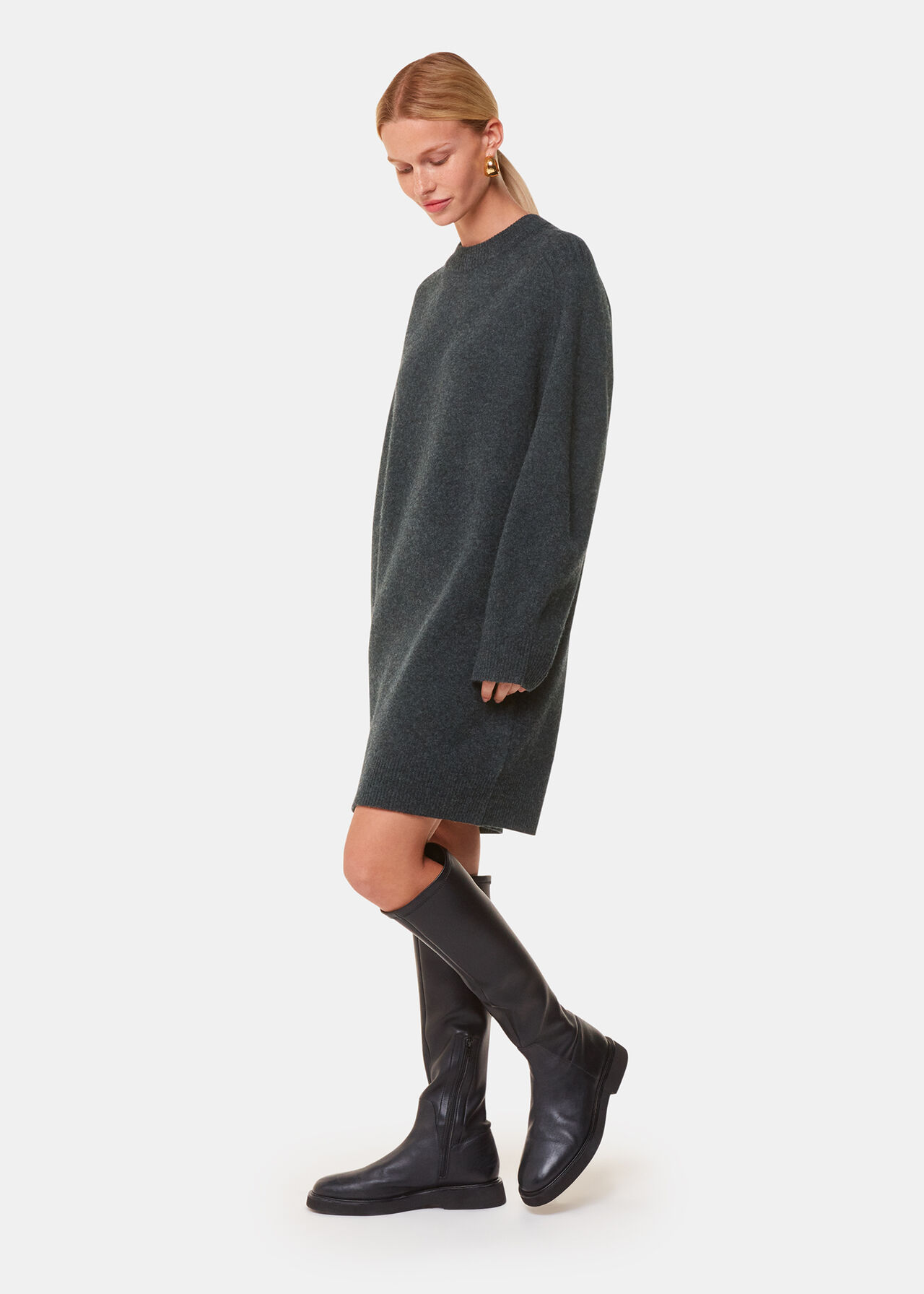 Whisles Ava Round Neck Knitted Dresss Whisles Ava Round Neck Knitted Dresss