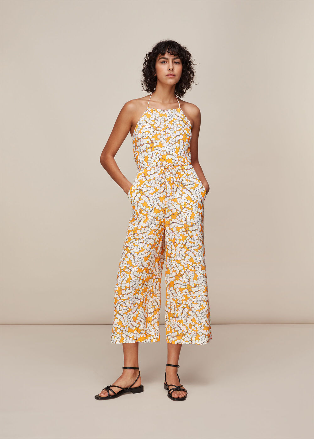 Spring Blossom Silk Jumpsuit
