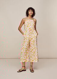 Spring Blossom Silk Jumpsuit