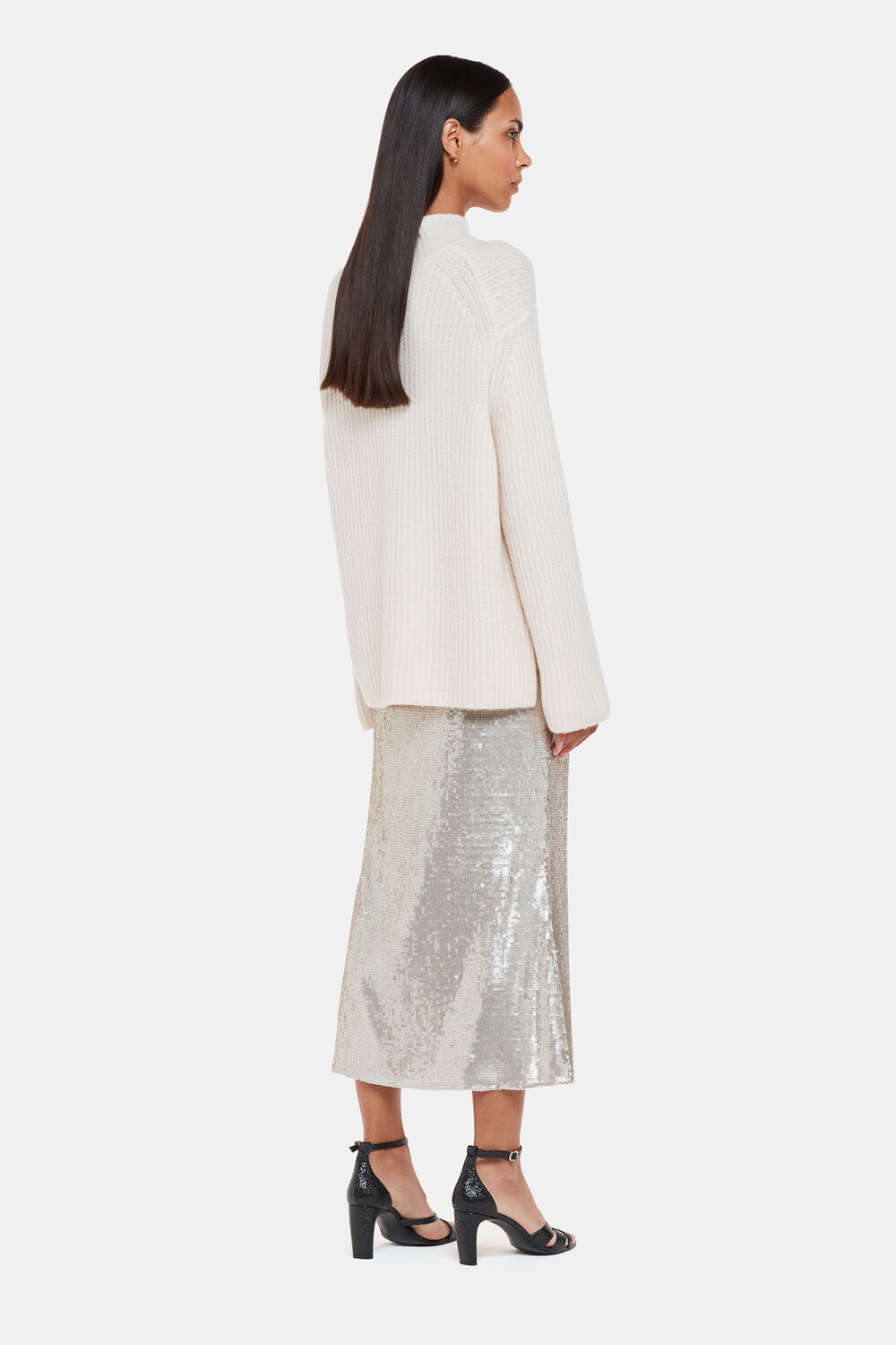 Sequin Midi Skirt