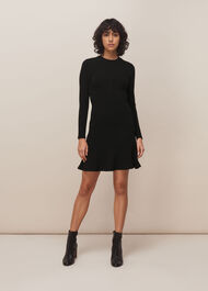 Ottoman Jersey Flippy Dress