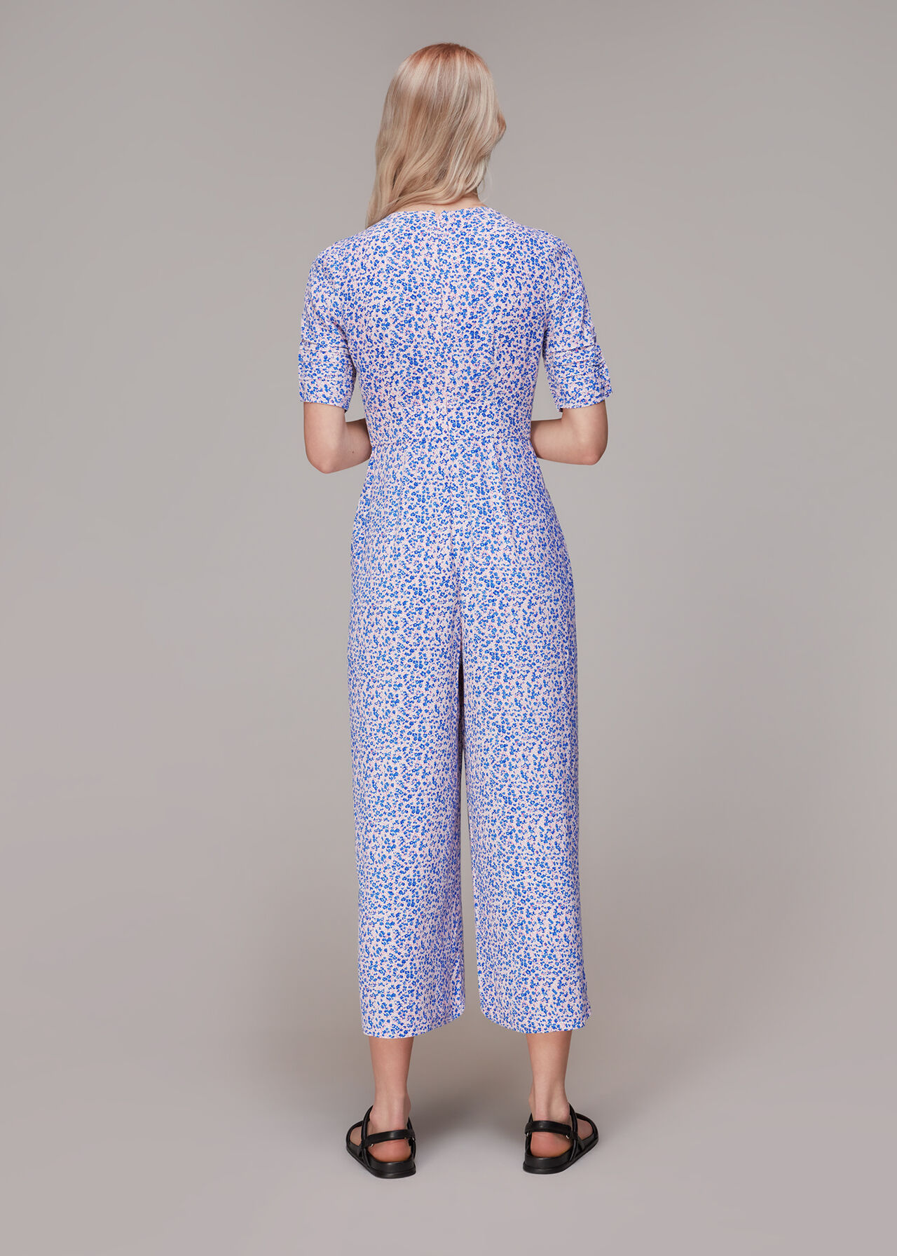 Floral Garden Print Jumpsuit