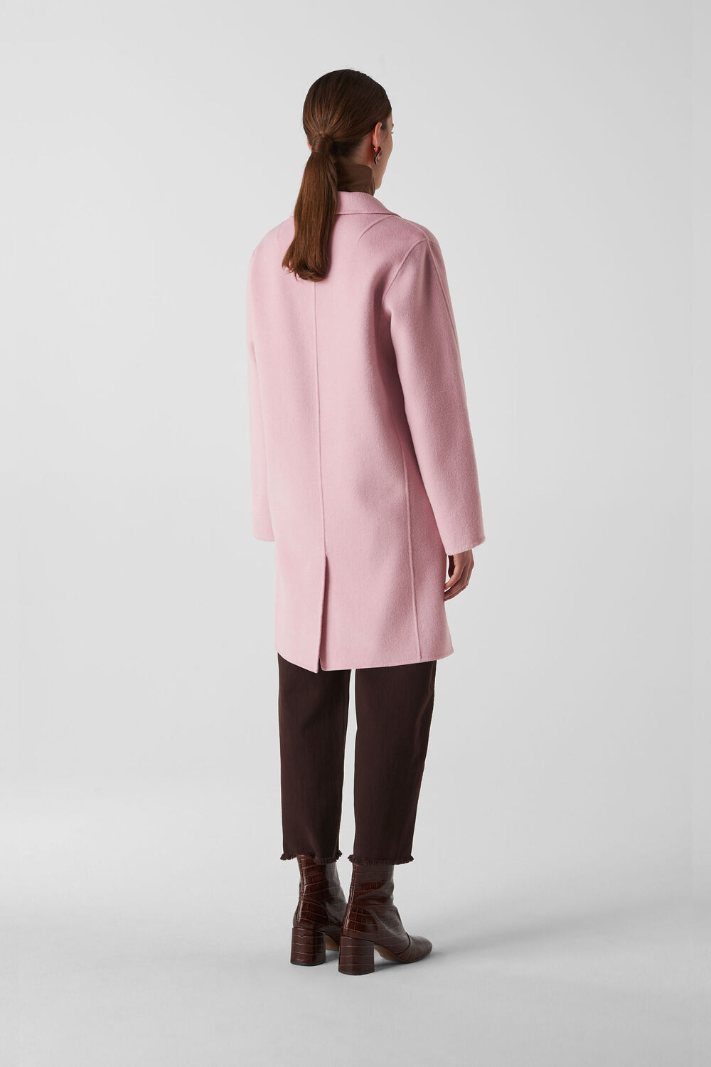 Nell Double Faced Coat Pale Pink