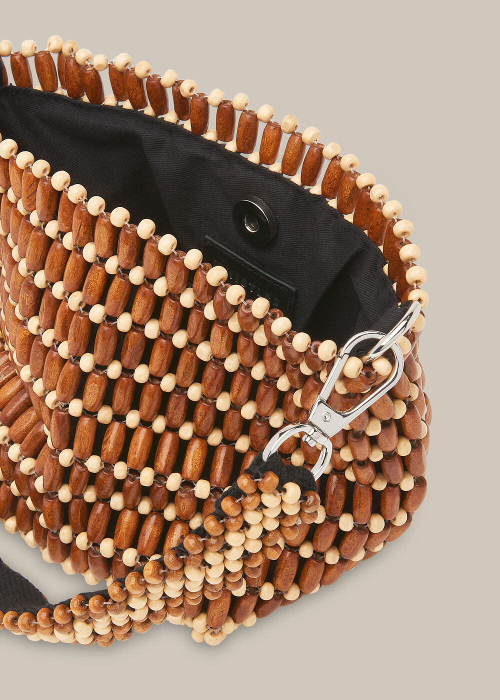 Martha Mini Beaded Bucket Bag
