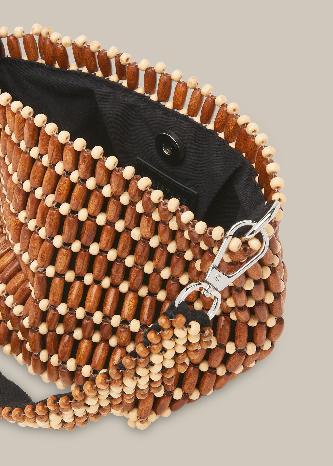 Martha Mini Beaded Bucket Bag