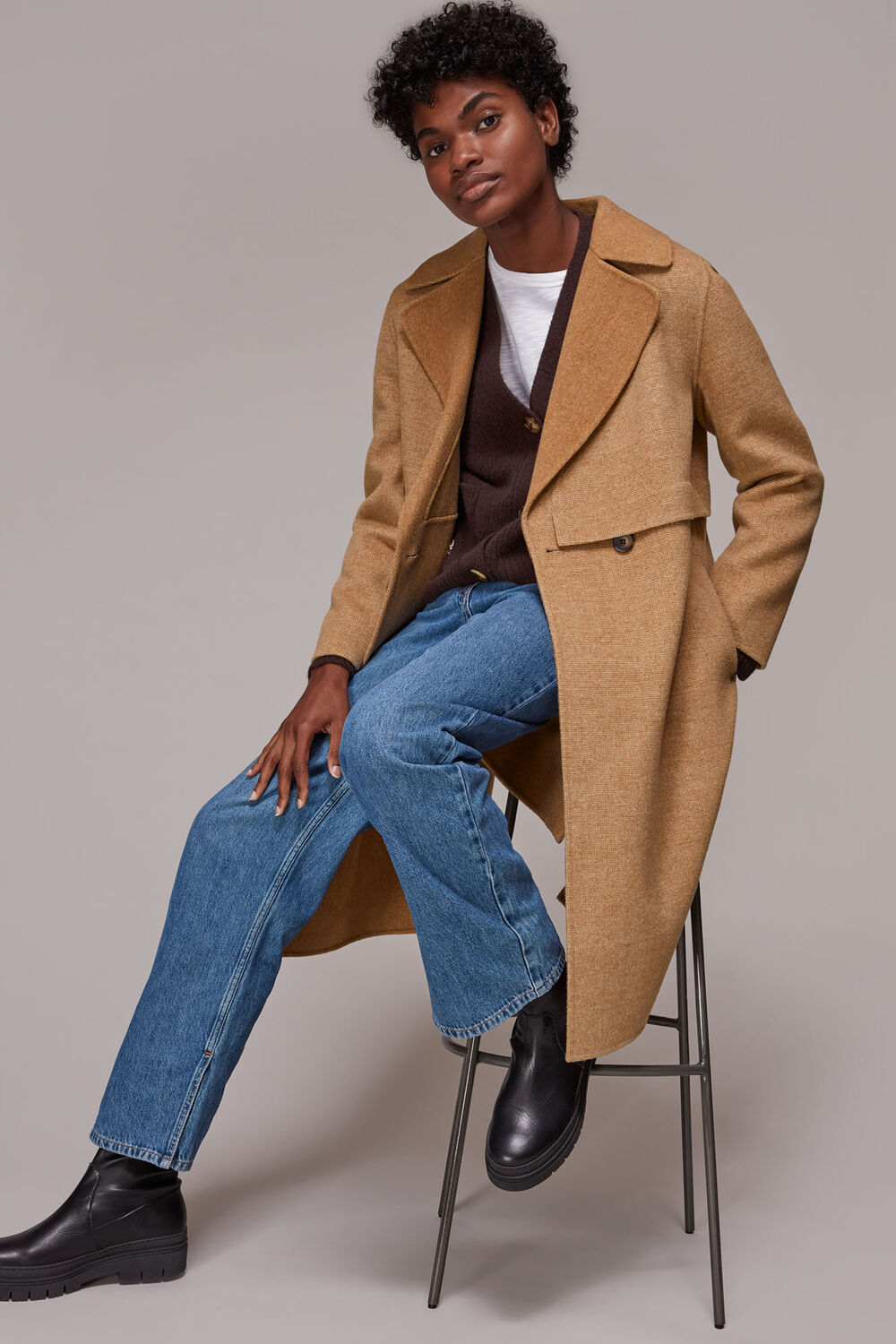 Yasmin Double Faced Wool Coat