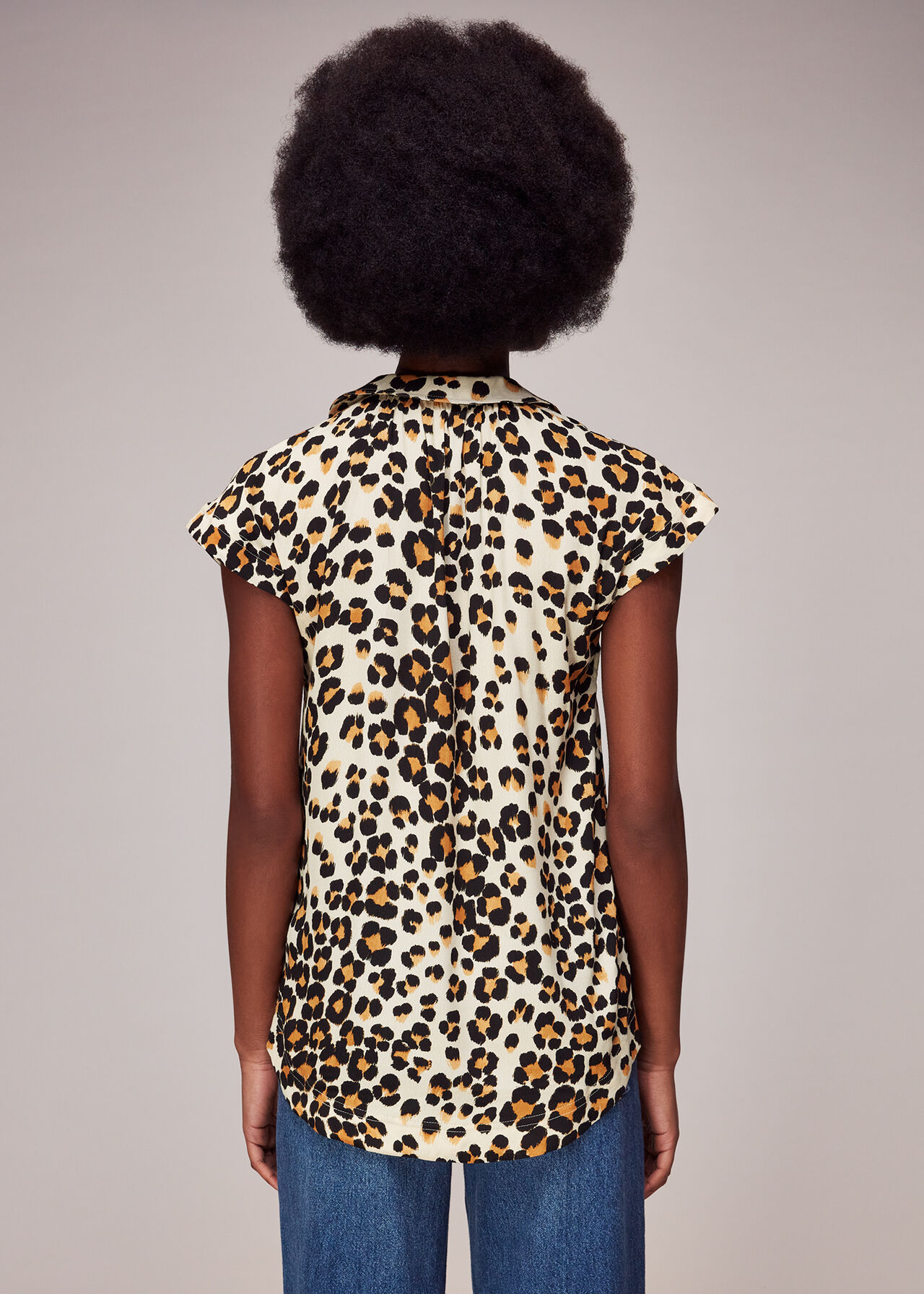 Painted Leopard Print Shirt