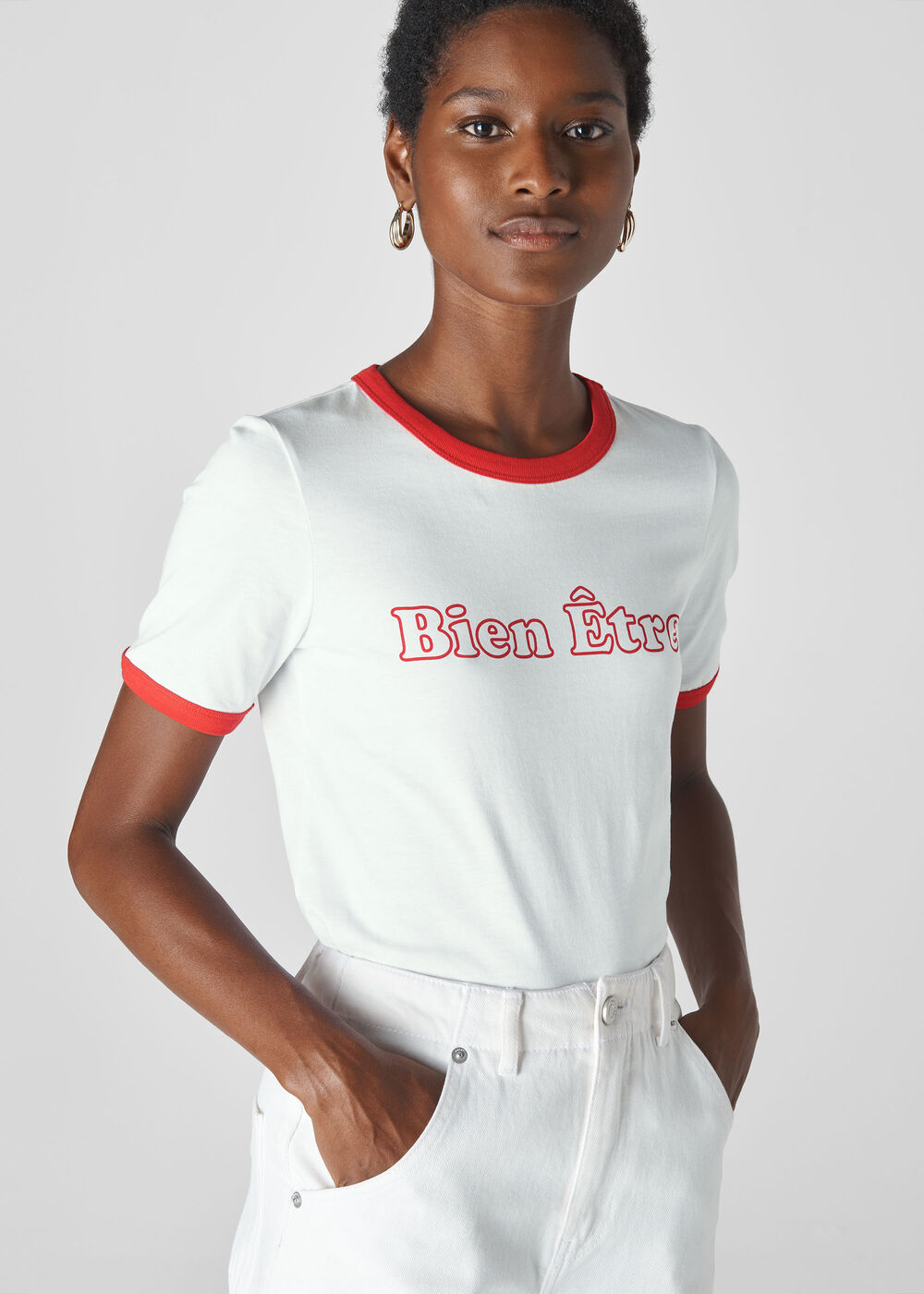 Bien Etre Logo Tee White