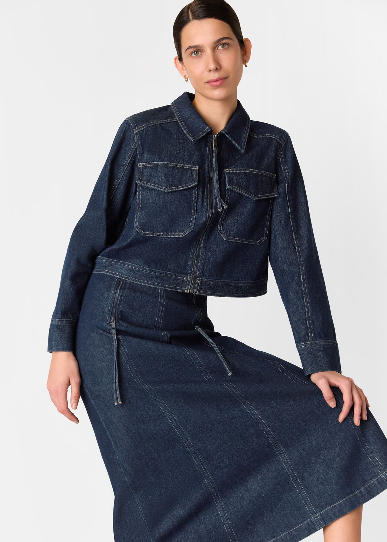 Madri Western Midi Skirt