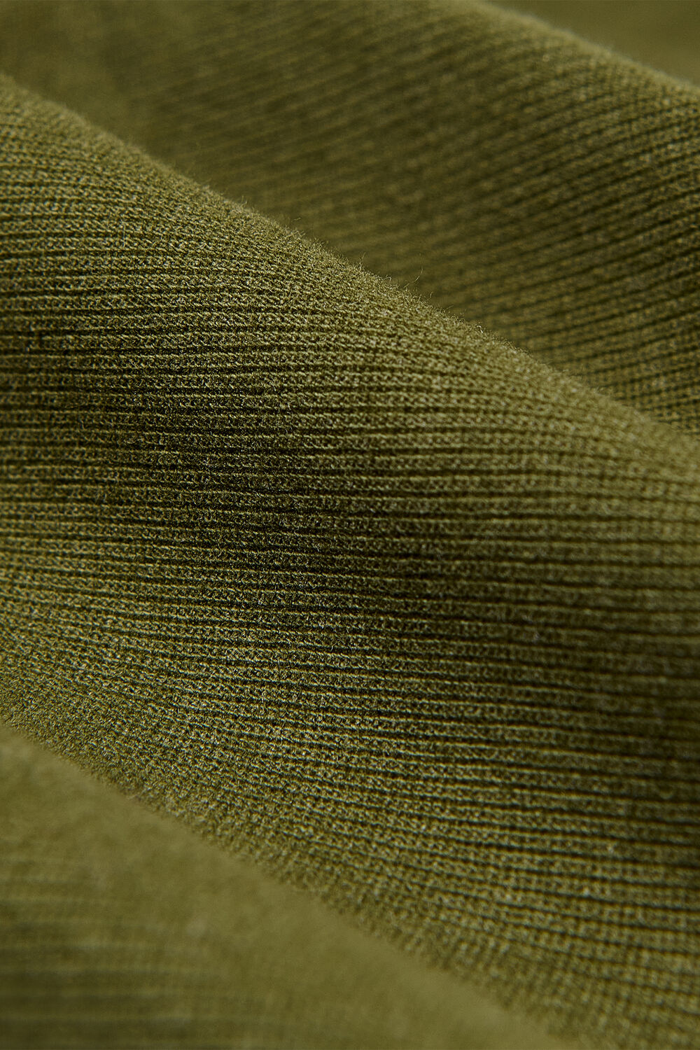 Khaki Casual Cotton Barrel Trouser