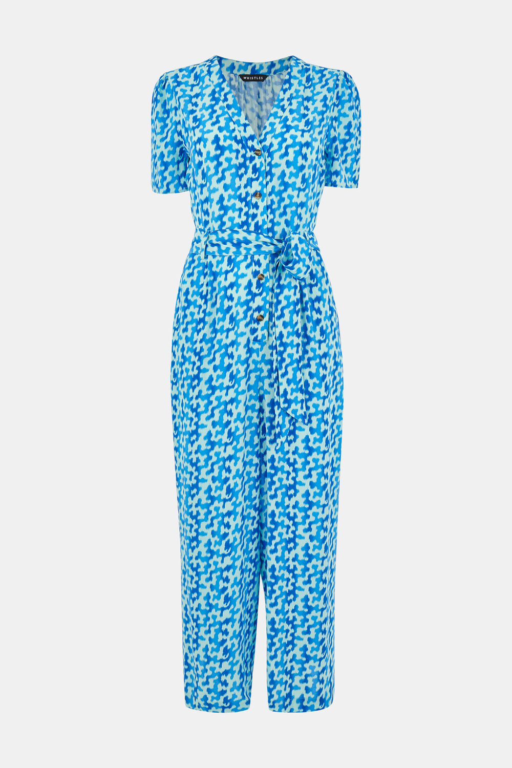 Blue Hazy Coral Jumpsuit