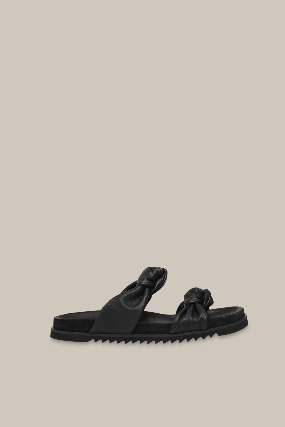 Amira Soft Knotted Slider Black