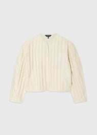 Cone Sleeve Quilted Jacket