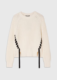 Lacing detail Crew Jumper