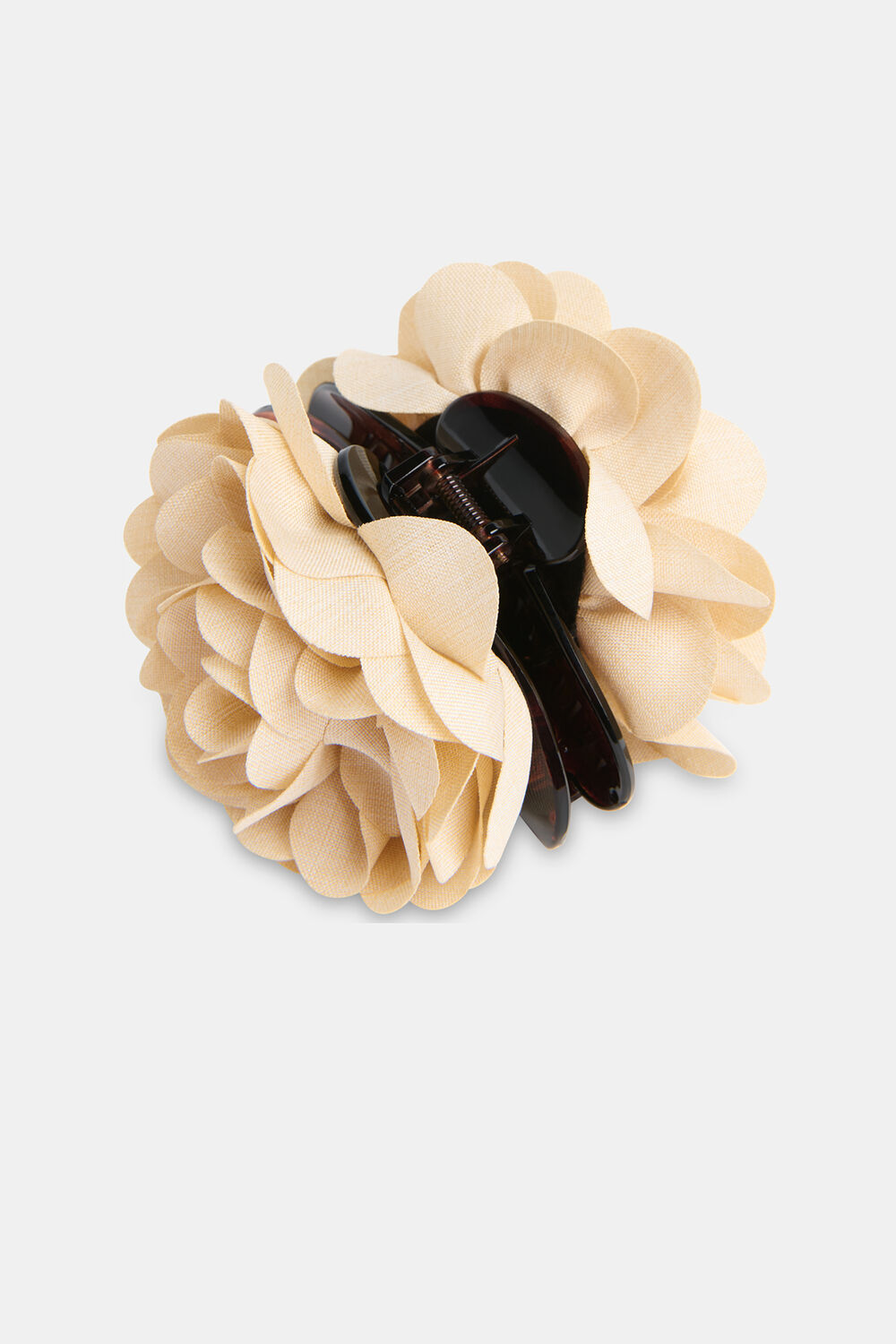 Neutral Flower Claw Clip