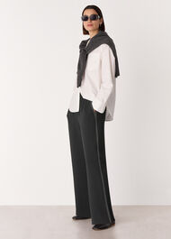 Crepe Stitch Detail Trouser