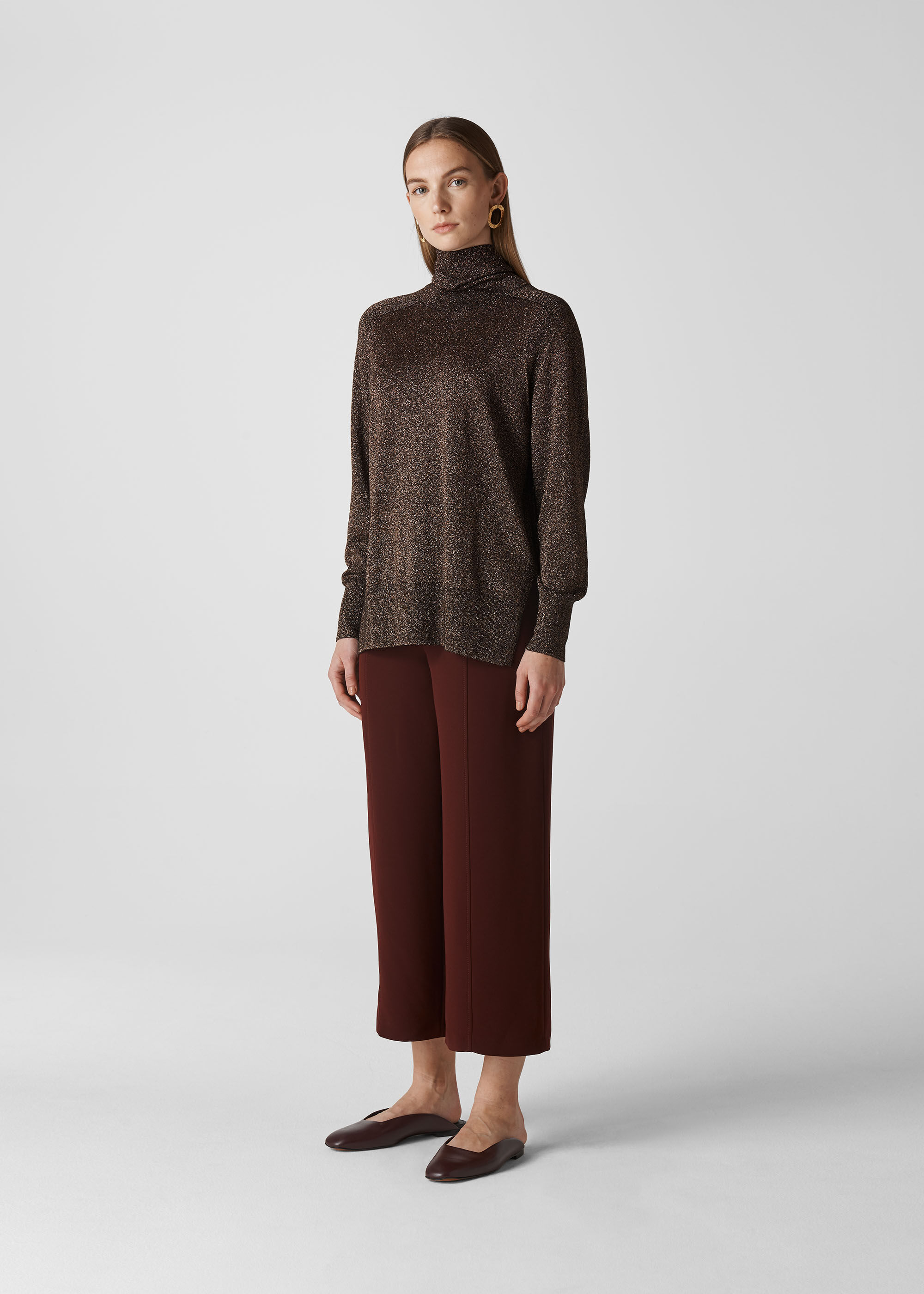 Silver discount polo neck