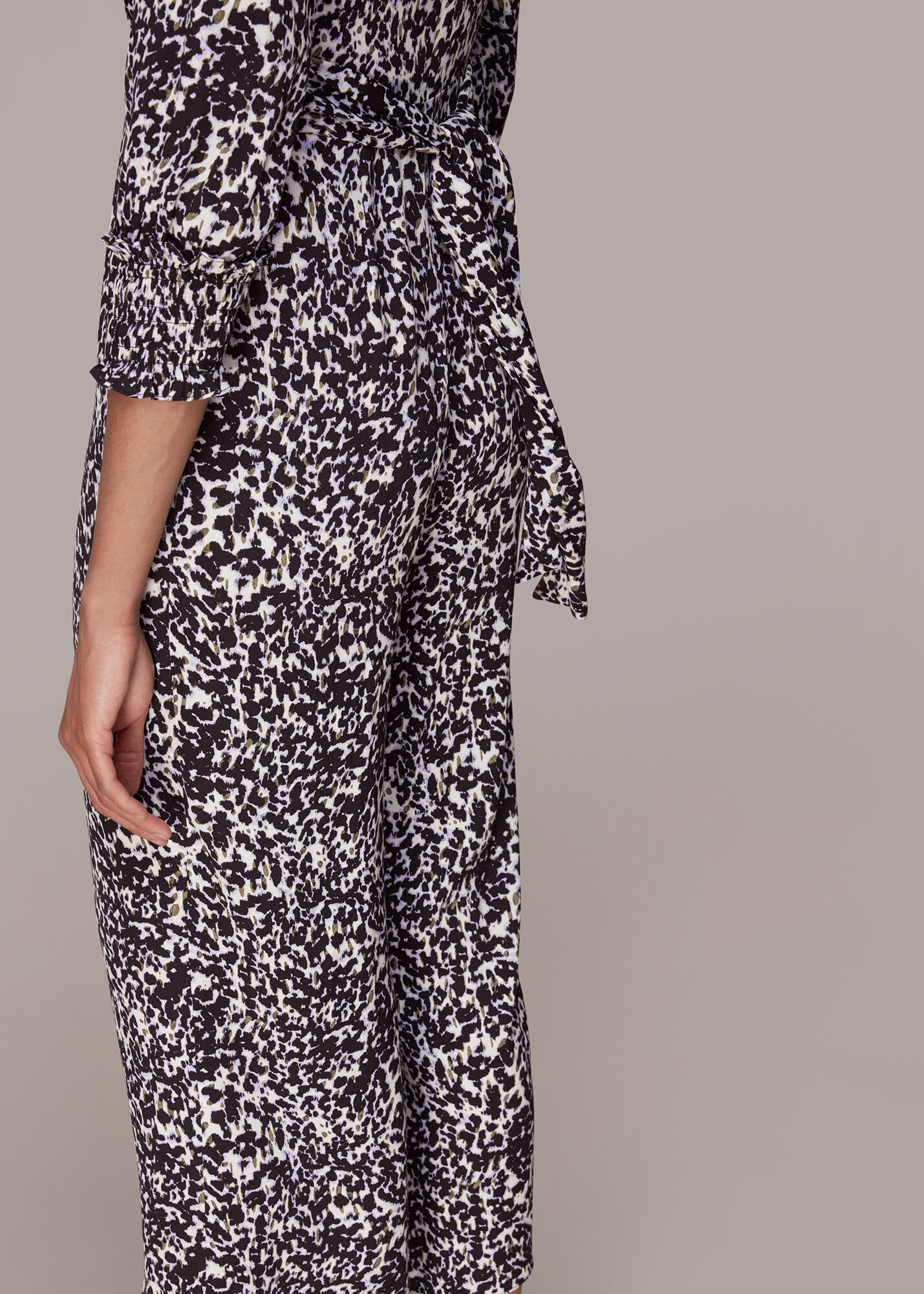 Whistles animal print jumpsuit deals