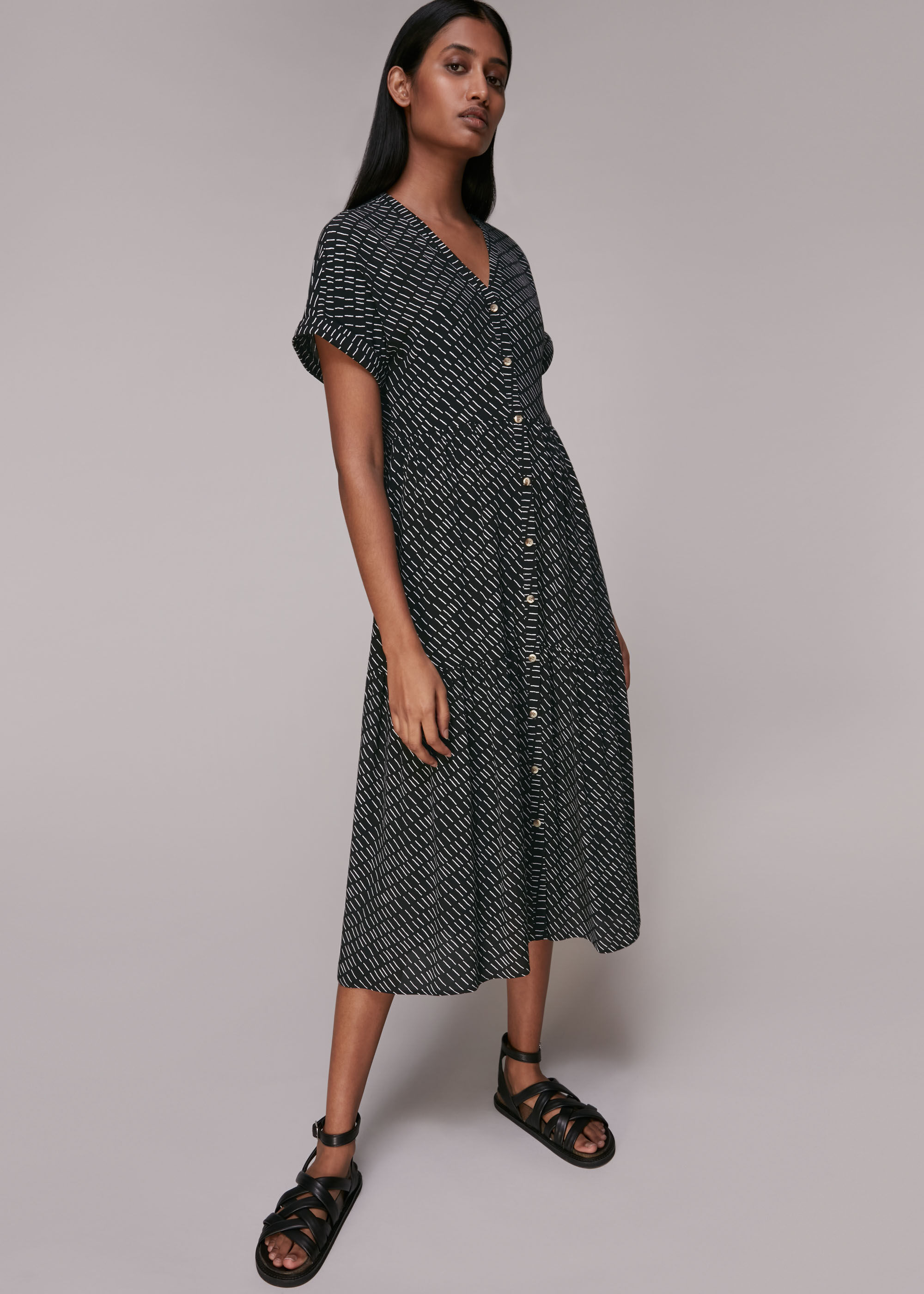 Whistles tiered dress top