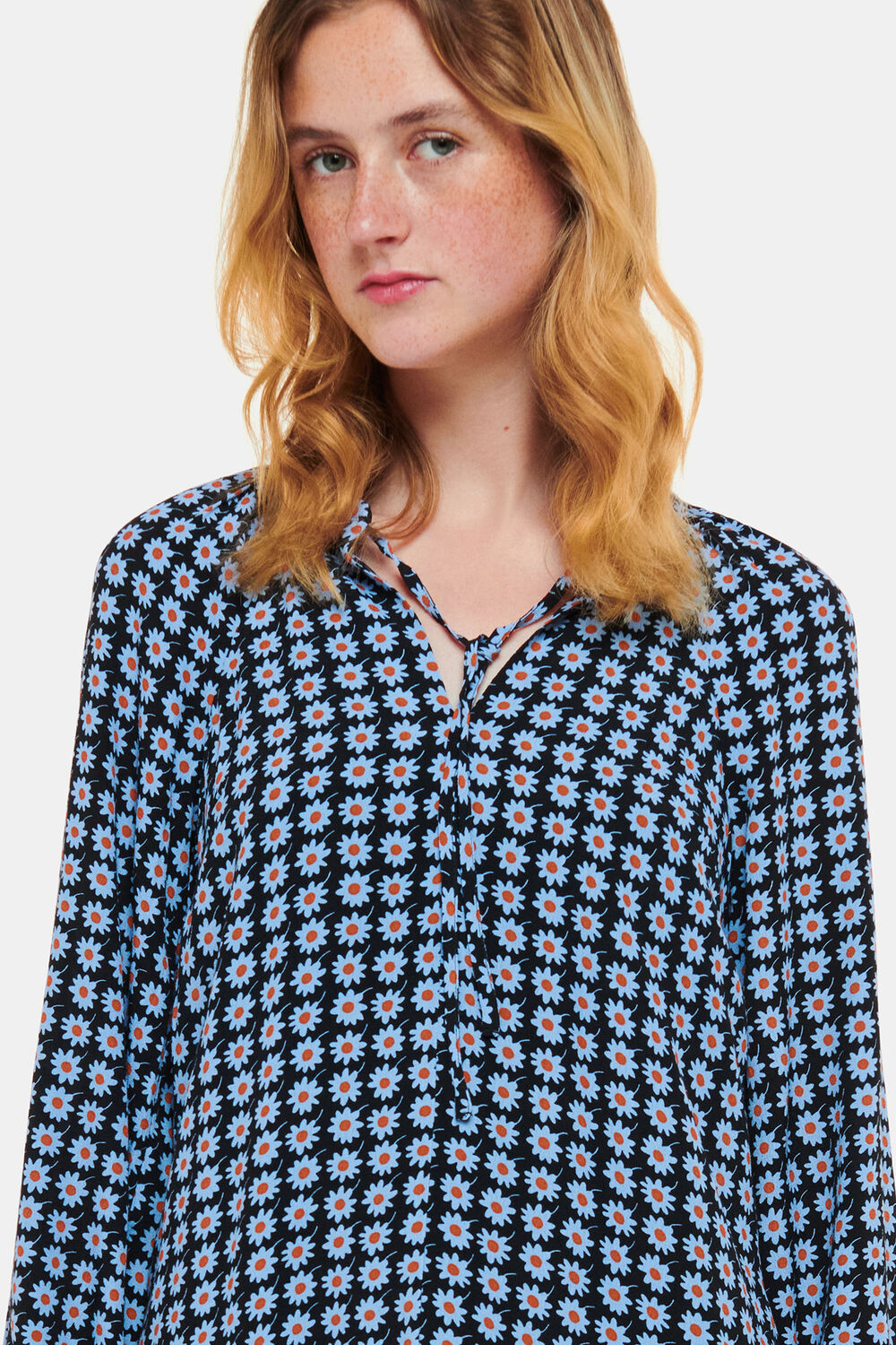 Floral Dot Flippy Dress