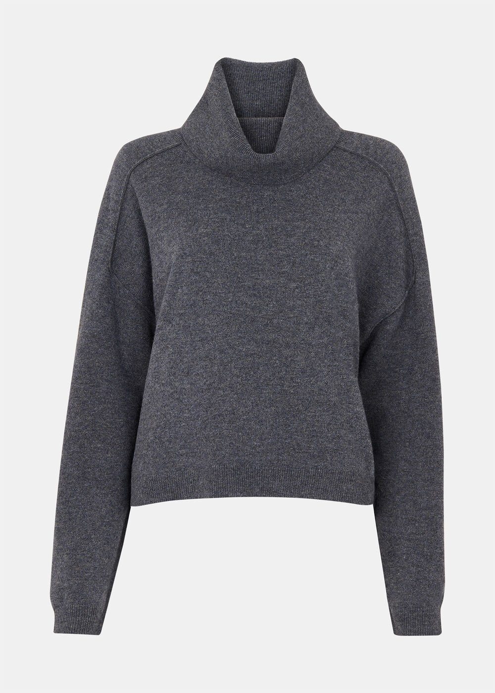 Wool Cowl Neck Knit Jumper