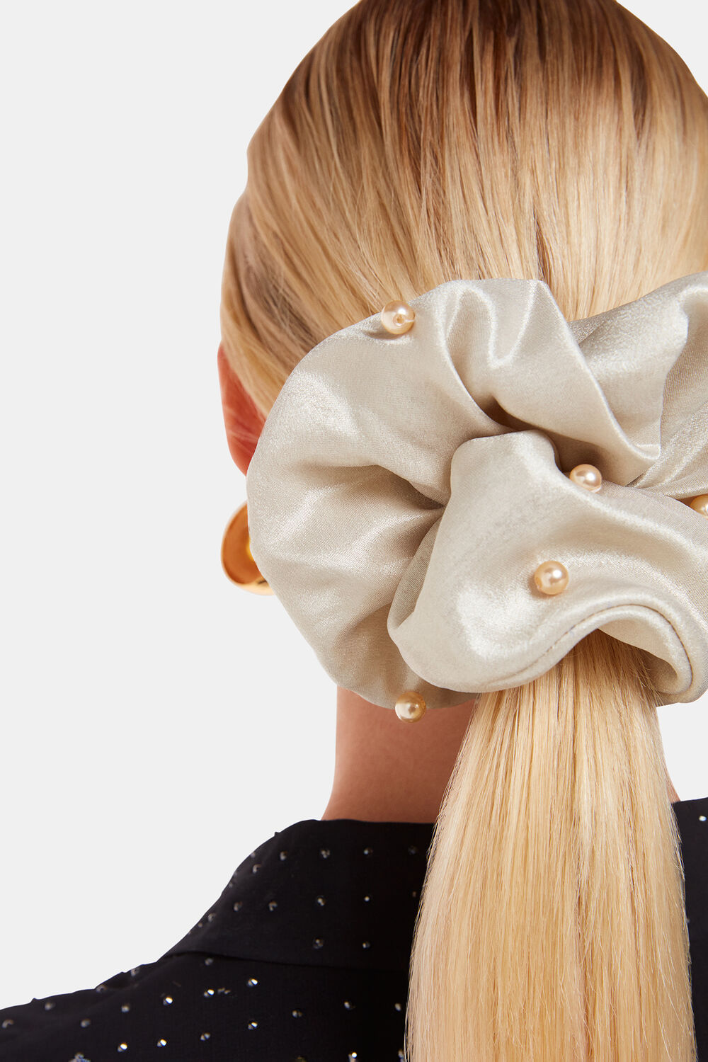 Large Beaded Scrunchie