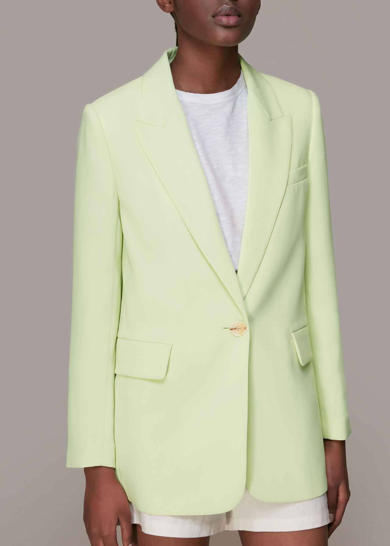 Crepe Boyfriend Blazer
