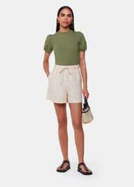 Textured Puff Sleeve Top