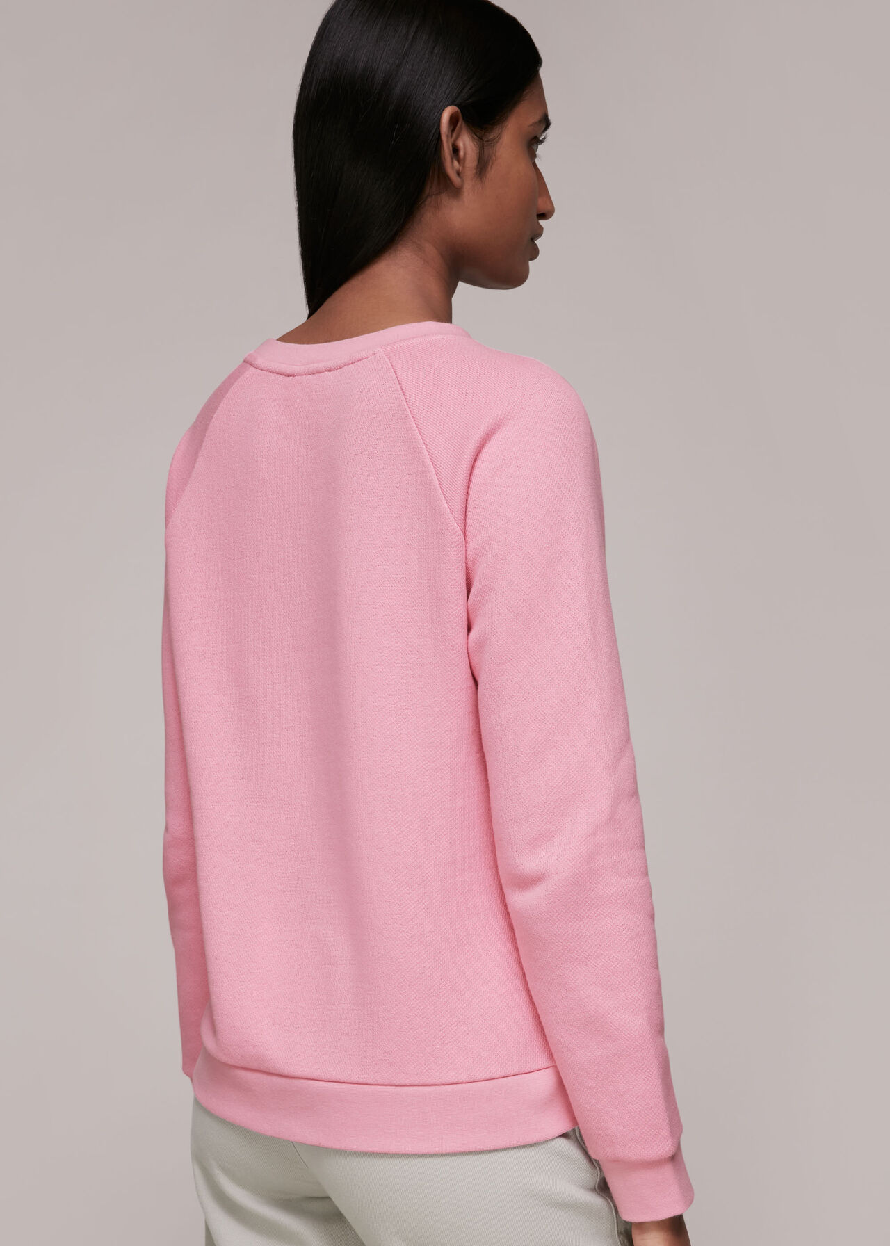 Bonjour Logo Sweatshirt Pink