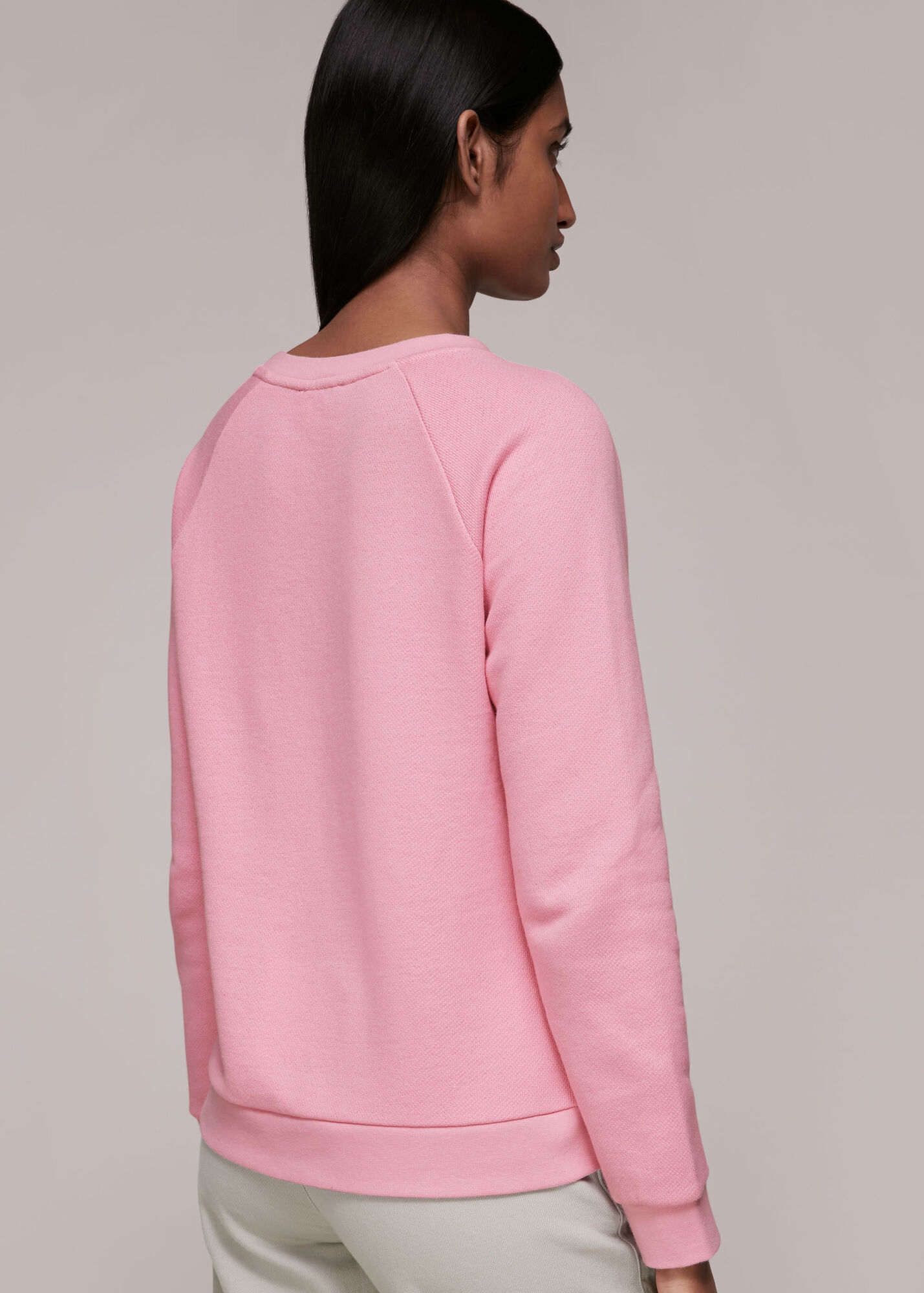 Whistles pink sweatshirt clearance