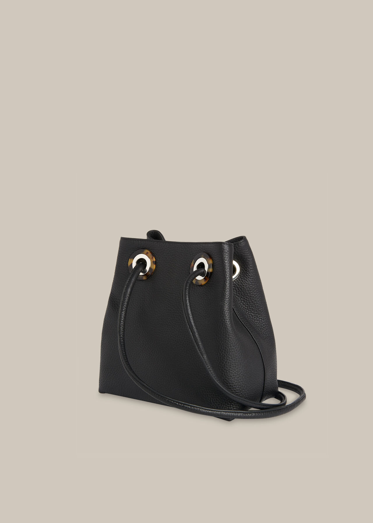 Mabel Tort Eyelet Bag Black