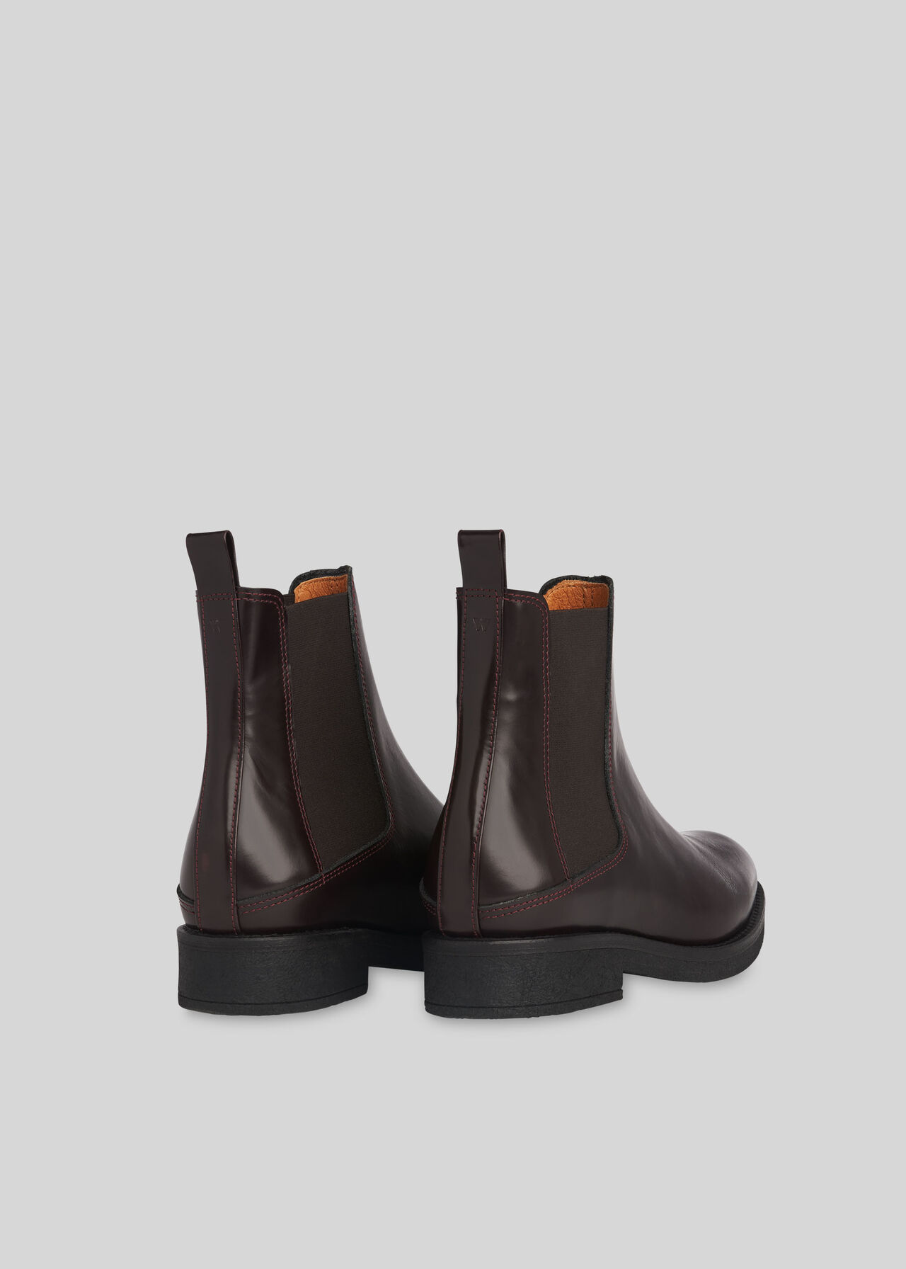Arno Rubber Sole Chelsea Boot Burgundy
