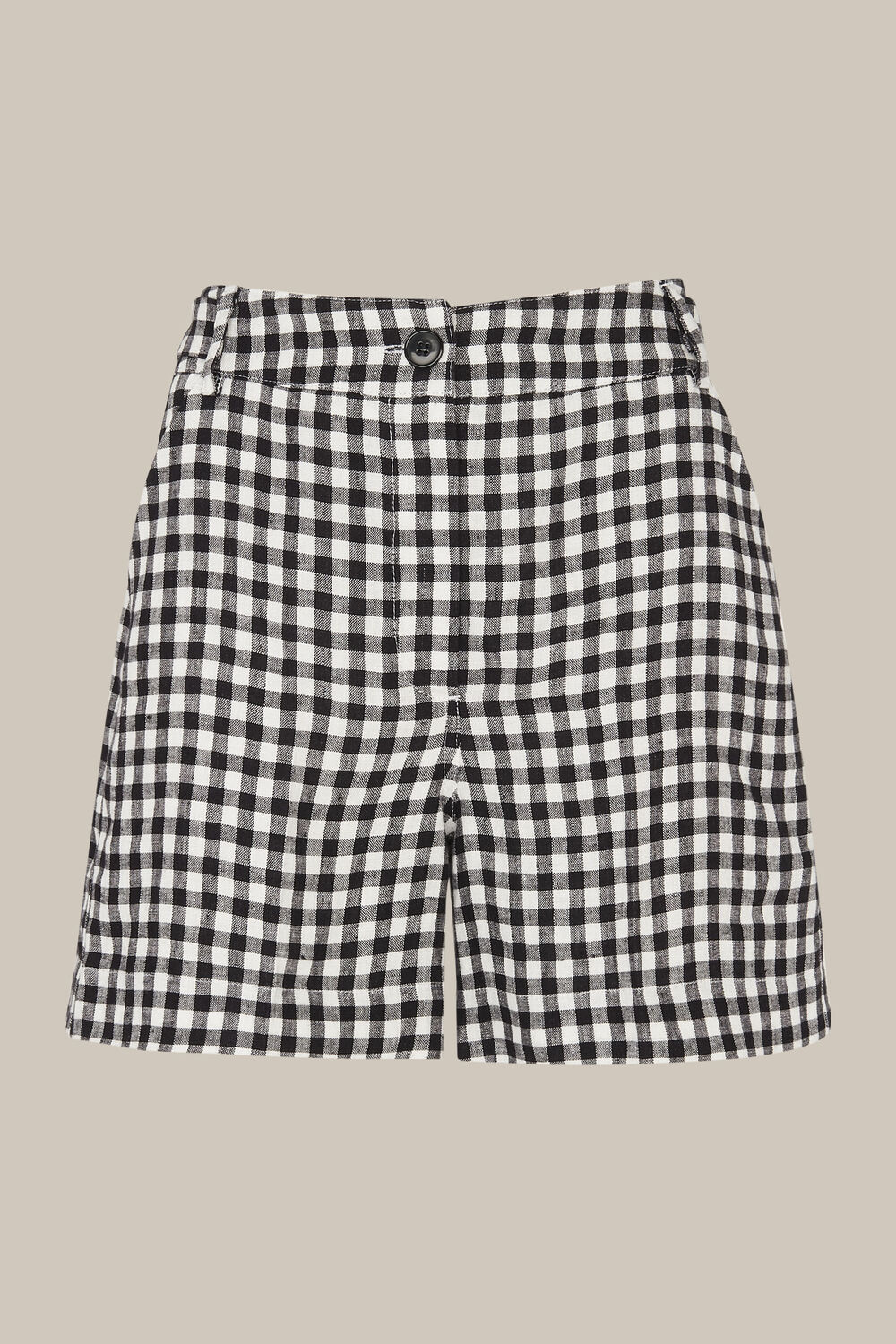 Gingham Linen Short