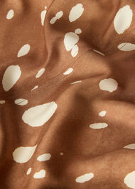 Deer Spot Viscose Midi Dress