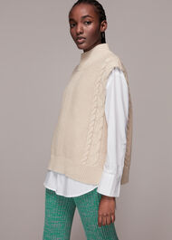 Flecked Rib Flare Knit Trouser