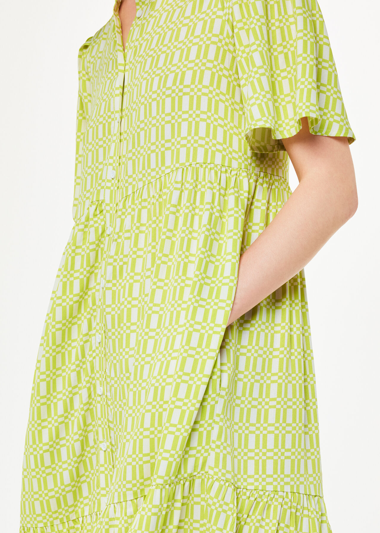 Link Check Trapeze Dress