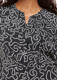 Petite Chain Print Flippy Dress