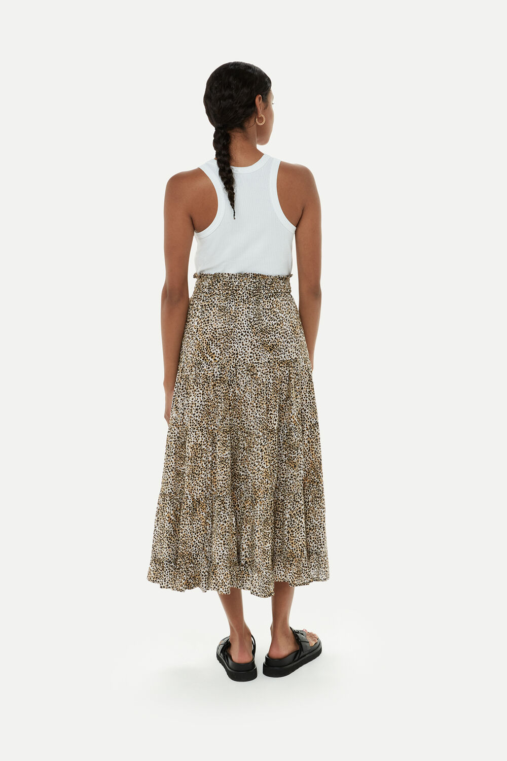 Ink Spot Crinkle Skirt