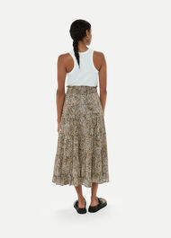 Ink Spot Crinkle Skirt