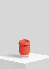 Neon Kactus Reusable Glass Cup Coral/Multi