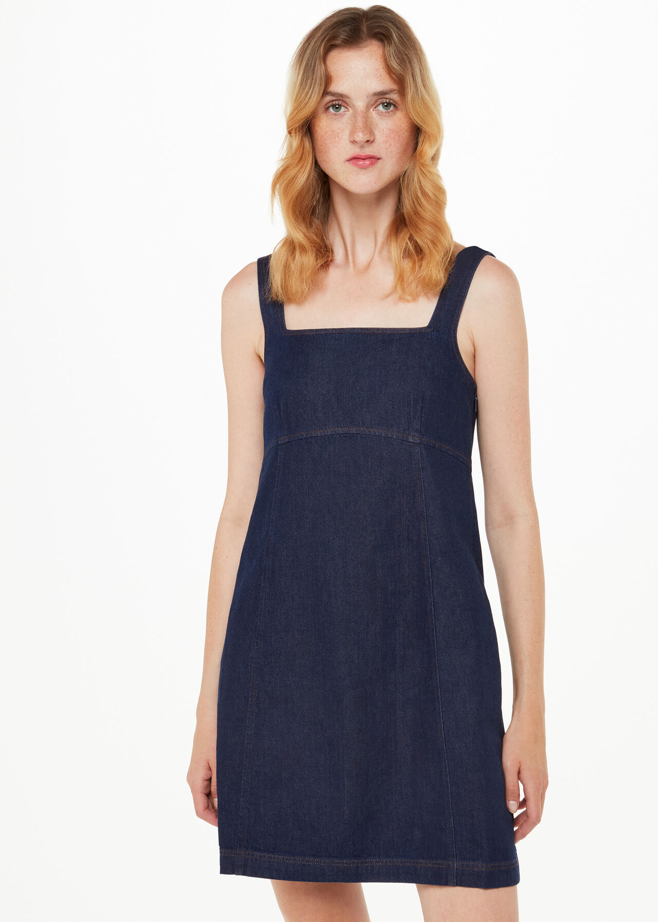 Denim Pinafore Dress