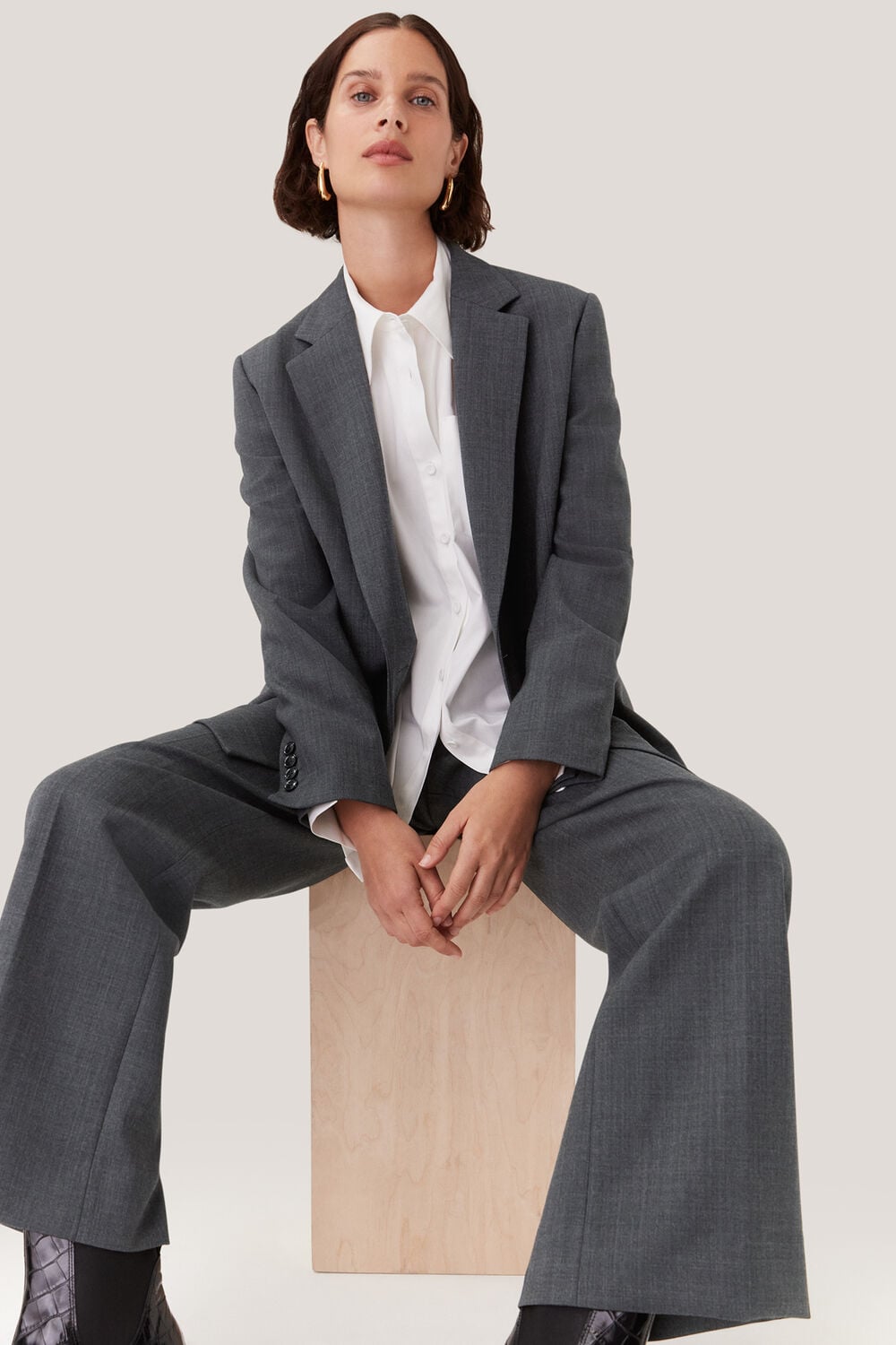 Natalie Wool Blend Trouser