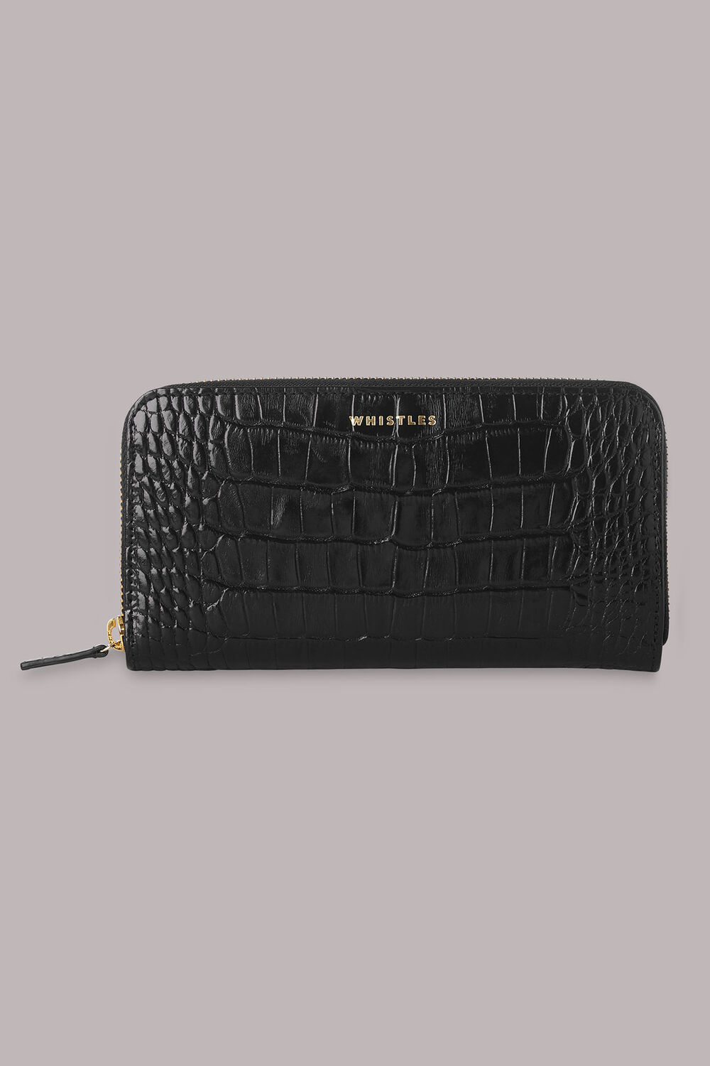 Shiny Croc Long Purse
