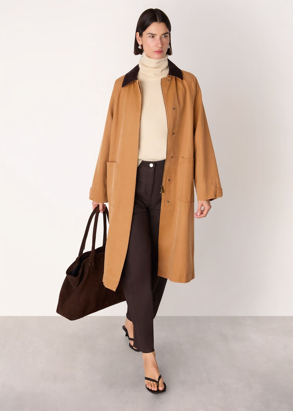 Gabriella Waxed Overcoat