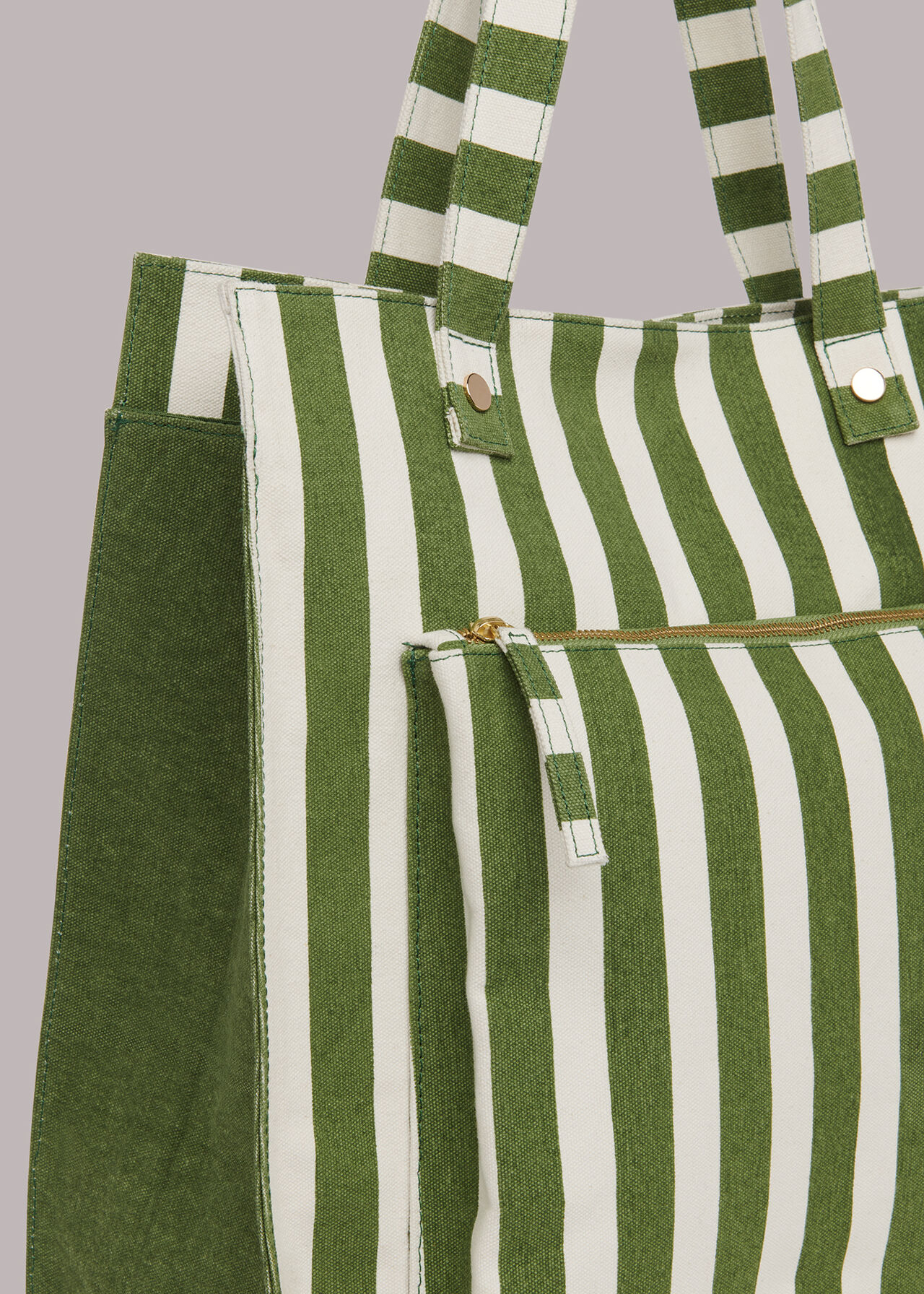 Sena Striped Canvas Tote