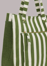 Sena Striped Canvas Tote
