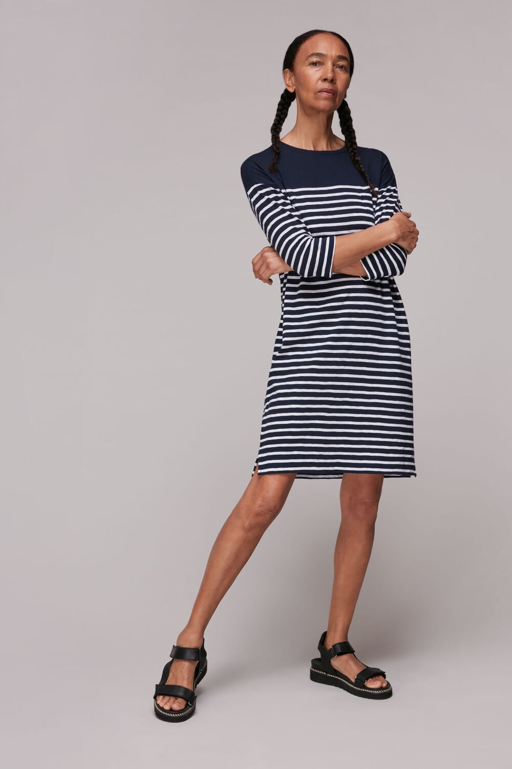 Breton Stripe Pocket Dress