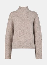 Wool Textured Check Knit